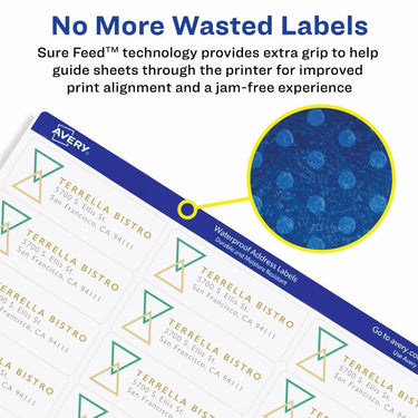 Avery Waterproof Printable Shipping Labels with Sure Feed, 2